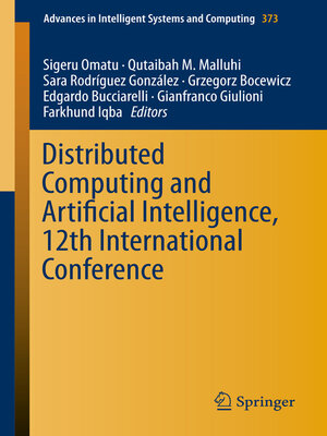 cover image of Distributed Computing and Artificial Intelligence, 12th International Conference